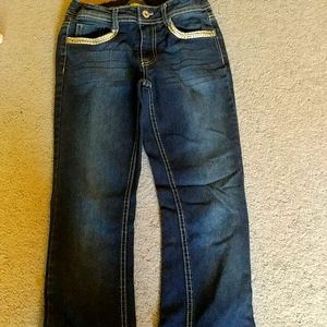 Girls embellished jeans